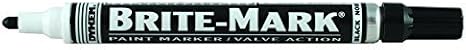 BRITE-MARK Medium Tip Paint Marker, Black, Model: 84002, Tools & Hardware store