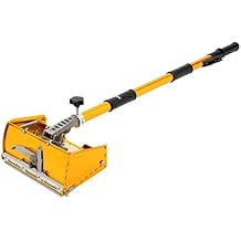 Drywall Flat Finishing Box Tool Drywall Flat Box 2.95ft-4.92ft Adjusting Handle Drywall Flat Finishing Box Hand Tool with 10.43in Putty Box Rotatable Scraping Head Drywall Flat Box Tool
