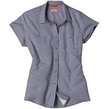 Orvis Tech Chambray Workshirt Short-Sleeved Women's Casual Button Down Shirt - Breathable, Lightweight, Versatile Design
