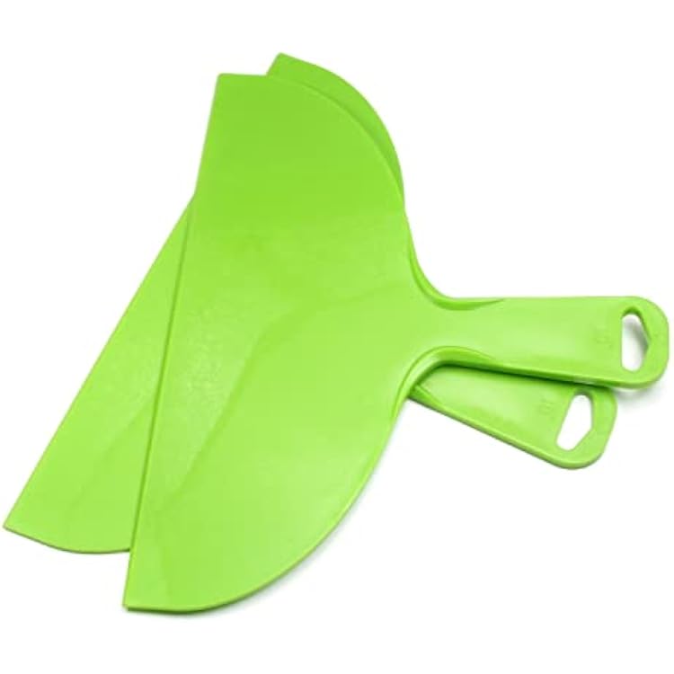 Utoolmart Putty Knife 10 Putty Scraper Large Size Flexible Paint Scraper Tool for Spackling, Wallpaper Scraper Plastic Spreader, Spatula Scraper, Spackle Tools Green 2Pcs