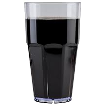 G.E.T. 9932-1-CL Heavy-Duty Shatterproof Faceted Plastic Tumbler, 32 Ounce, Clear (Set of 12)