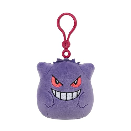 Squishmallows Original Pokemon Gengar Clip - Ultrasoft Official Jazwares Plush