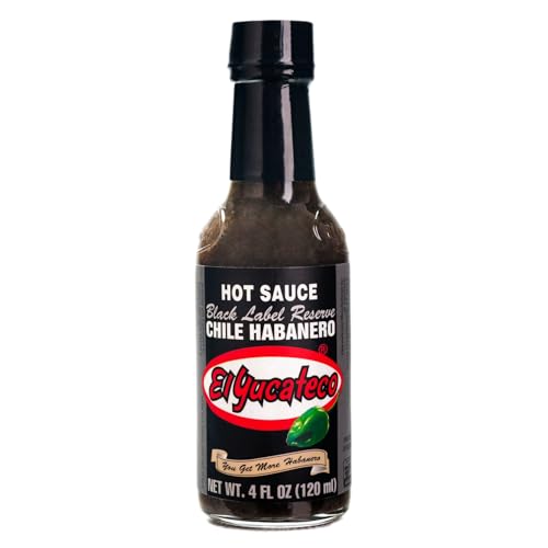 El Yucateco Black Label Reserve Hot Sauce, 4 Ounce
