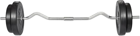 Curl Bar with Weights 66.1 lb, Adjustable Barbell Set Free Weights Barbell for Men and Women Strength Training Home Gym Workout Equipment for Full Body Workout Fitness(G-Weight-66.1 lb)