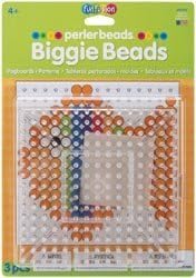 Perler Fun Fusion Biggie Bead Pegboards 2 Pack -Clear-5.75 inch X 5.75 (3-Pack)