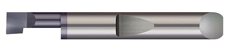 Micro 100 QBB-4903000X Boring Tool - Right Hand - Quick Change, .510" Min Bore Dia, 3" Max Bore Depth, .123" Proj, .240" Offset, .005" Corner Rad, 1/2" Shank Dia, 4-1/2" OAL, AlTiN