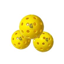 Gladiator Pickleball Outdoor Pickleballs - 3 Pack, 40 Holes, Long Lasting Durability