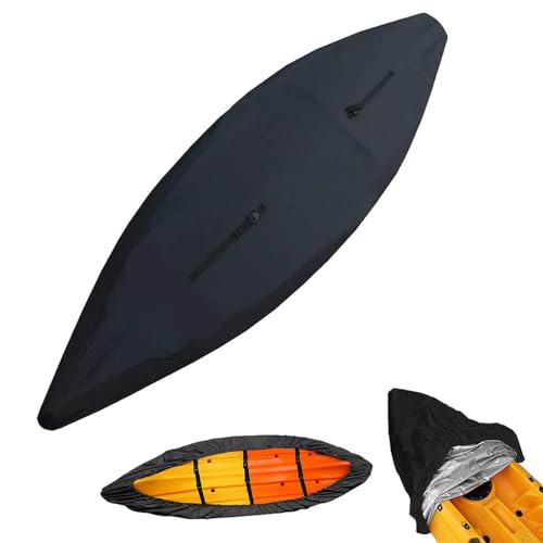 Kayak Cover, 210D Oxford Fabric, Water Resistant, Black, Fits 6ft-16ft Kayaks