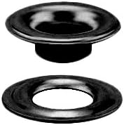 Stimpson 3GWBDBC1440 Sheet Metal Grommet and Washer Dull Black Oxide Durable, Reliable, Heavy-Duty #3 Set (1,440 Sets)