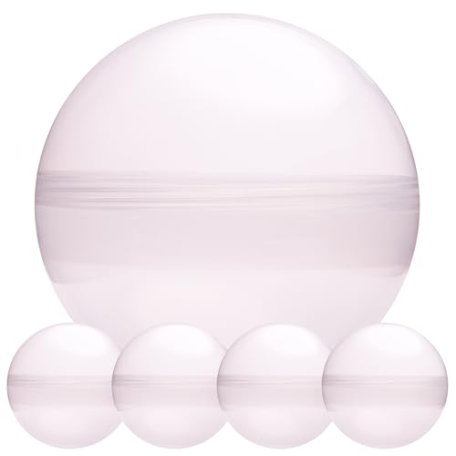 Big Claw Machine Capsules Clear Balls Plastic Sphere Large Party Favor Containers Round 5 pcs 7.9 inch - Jumbo Plastic Christmas Ornaments Extra Large Gift Box Craft Party Supplies Vending Capsules