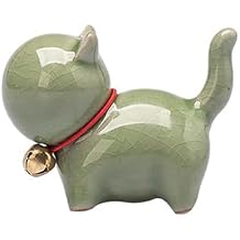 Handmade Ceramic Cat Memorial Figurine, Cat Statue Pet Memorial Gifts, Loss Gifts Pet Ornament