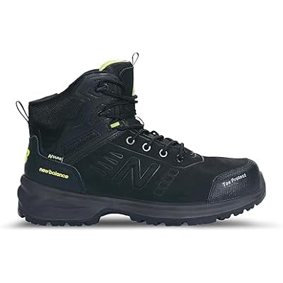 New Balance Calibre Composite Toe Work Boots for Men - EH, PR, Non-Slip Leather Safety Shoes for Industrial & Construction