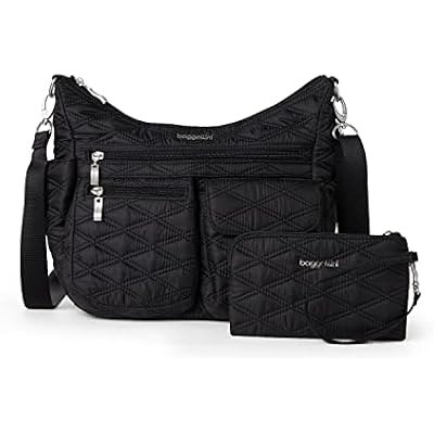 Baggallini Modern Everywhere Crossbody Bag for Women 11x9x4.5 Rfid Hobo Bag
