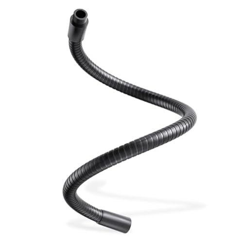 19-inch Microphone Gooseneck 58-27 Thread - 360 Adjustment, Heavy Duty &Flexible Metal Extension Arm with High Load-bearing Capacity for Podium, Drum Mic Stand, Lecture and DIY, Black