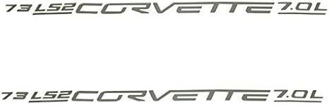 2005-2013 Corvette Red Fuel Rail Cover Decals LS2 LS3 LS7