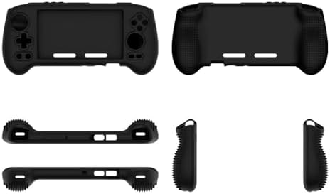 Silicone Case Cover for ANBERNIC RG556 - Portable Handheld Game Console,Protective Case Sleeve Accessories for Gaming Console Black
