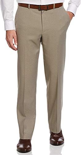 Perry Ellis Portfolio Very Slim Nailhead Men's Dress Pant (Chinchilla, 38/32)