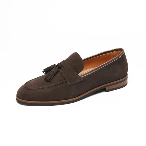 Loafers for Men - Premium Calfskin Tassel Shoes | Handcrafted Business Casual Loafers