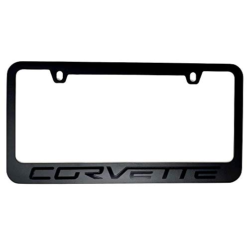 2005-2013 C6 Corvette Stealth Blackout License Plate Frame
