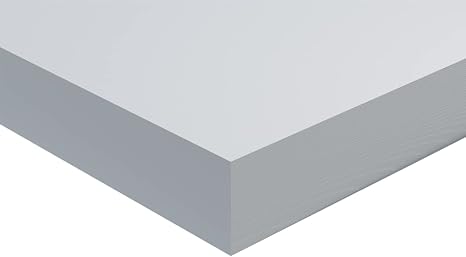 Plastic-Craft | PVC Sheet, White, 3/4" x 18" W x 36" L