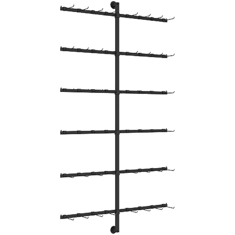 Retail Display Racks, Wall-Mounted Sock Rack, Clothing Store Commercial Shelves, Slippers Underwear Mobile Phone Cases Accessories Storage Hanging Rack, Boutique Wall Shelf Color : Black,