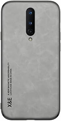 Silklike Case for Oneplus 8 - Cover Bumper Built-in Metal Plate for Oneplus 8 - Gray