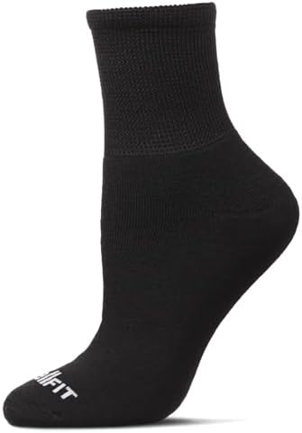 WELLFIT 2 Pair Pack Diabetic Full Cushioned Quarter Socks