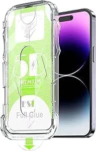 MADNOVA Apple iPhone 12/12 Pro İle Uyumlu Hizalama Aparatlı ve Takılırken Cam Altında Toz Bırakmaz Darbelere Karşı Ekstra Güçlü Ekran Koruyucu Cam