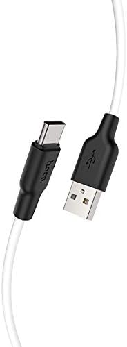 hoco. X21Plus Silicone Charging Cable Type-C 2.0m White