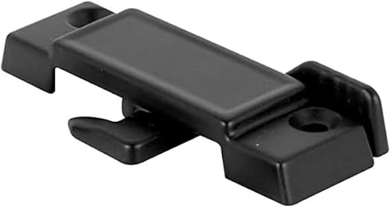 Sash Lock for Vertical and Horizontal Sliding Windows Replace Broken Sash Locks for Additional Home Security, 2-1/4 Mounting Hole Centers, Black Diecast - Black