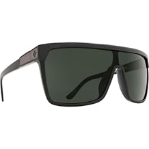 Spy Optic Flynn Shield Sunglasses Shiny Black/Matte Black/Happy Gray/Green One Size