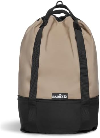 Stokke YOYO Bag - Provides Additional Storage for YOYO3 Stroller, Beige | Includes Wheel Base & Hooks, Hooks Onto YOYO3 Stroller in Seconds, Washable, Extra Storage for an Additional 22lbs