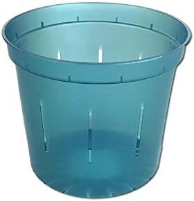 rePotme 3 inch Orchid Pot 3 Pack - Slotted Orchid Pots with Holes for Repotting (Blue Sapphire)