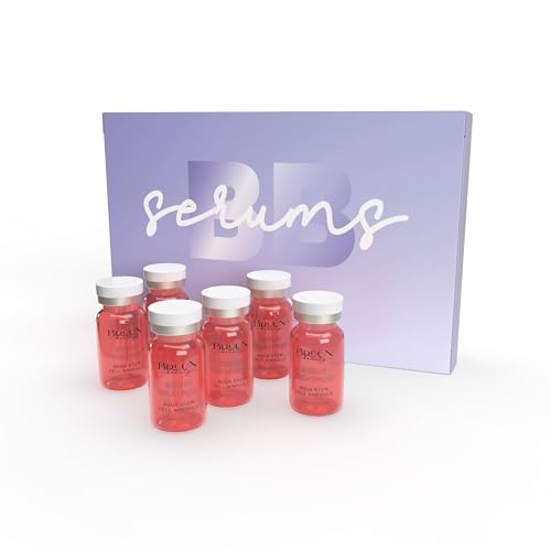 BRUUN BB Glow Serum Ampule A Pack of 6 Aqua Stem cell Ampoule for Moisturizing Dry skin A Great Serum Treatment for Skin and Body Care for Spas, Schools, and Estheticians use with Derma Pen