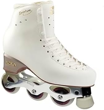 L'Estel Skates - Edea Overture Boots+Snow White Skate Bases - Inline Figure Skates