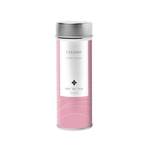 Art of Tea | Cleanse 3.5oz Green Tea, Ginger, and Pomegranate Tea | Wellness Loose Leaf Artisan Tea