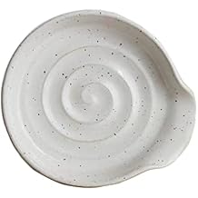 Ceramic Spoon Rest for kitchen, 3.9 Inches Spoon Holder for Stove Top, Coffee Spoon Rest, Spoon Cradle, Kitchen Basics, Kitchen Accessories for Utensils