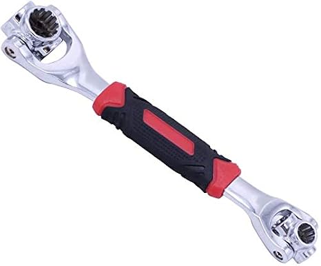48 In 1 Universal Socket Wrench, Chrome Vanadium Steel, Multi-function Wrench Tool with 360 Degree Rotating Head Spanner Tool for Home and Car Repair