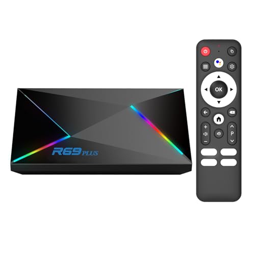 2025 Android TV Box, Android 14.0 TV Box Octa-core Cortex A55N CPU WIFI6 1000M Ethernet 8K HD TV Box Android 14 OS with 4GB 32GB Support BT5.0 Dual-WiFi 2.4G5G USB3.0 H.265 3D 4K 8K TV Android Box