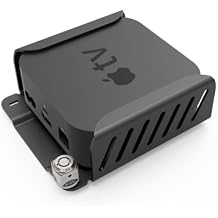 Compulocks Apple TV Security Mount for 4th Gen & 4K (1st-2nd Gen, 2018-2021) - Secure Mount Bracket with Cable Management - Durable Sleek Design Ideal for Home & Office Use - Black