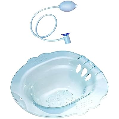 Steam Bath Seat for Toilet with Non-Slip Feature and Hangable Design, Blue
