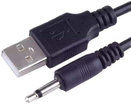 3.5mm Male AUX Audio Jack to USB 2.0 Male Charge Cable Adapter Cord Black 3 FT