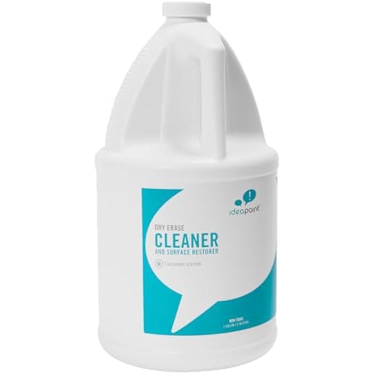 IdeaPaint Cleaner & Conditioner, 1 gal., Dry Erase Board Cleaner, Eliminates Stubborn Stains, Non-Toxic, Solvent-Free Formula, Restores Dry Erase Surfaces to Like New State