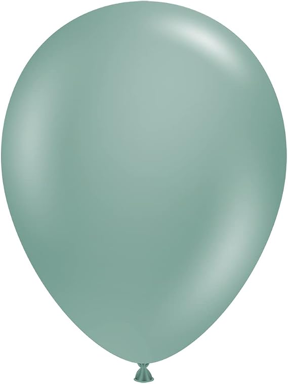 Tuf-Tex 15066 Willow Latex Party Balloons, 5", Willow, Pack of 50