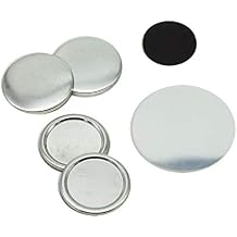 ChiButtons 32mm Metric Rubber Magnet Fridge Button 100 Sets with Magnet, Upper Shell, Mylar Film & Metal Cover (Official ChiButtons Supplies)