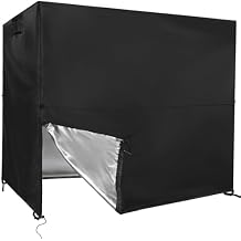 Kasla Swing Cover, Waterproof, Fits Outdoor Patio Swing 3 Seater & Backyard Garden Porch Swing & Hammock Glider Chair (72" L60" W80" H)