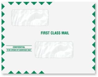 Double Window Document Envelope, Peel & Close
