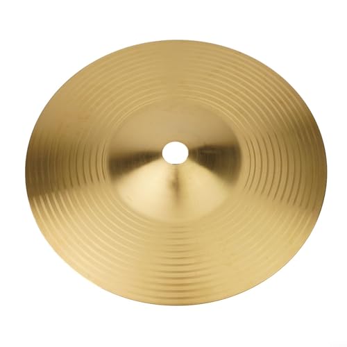 Brass Cymbals for Drum Set, Percussion Splash Crash For Hi-Hat Cymbal 6810121416 Inch Golden Tone, For Brass Material, Suitable for All Skill6inch