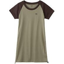 エックスガール カジュアルドレス Drawstring Raglan Tee Dress レディース