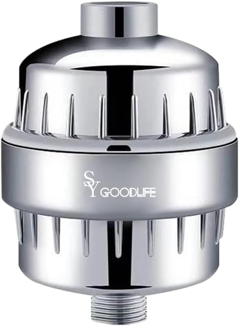 SY GOODLIFE Shower Filter, 20-Stage Universal, Detachable & Replaceable | Portable Bathtub Water Filter, Multi-Layer Purification, Fits Most Bathroom Fixtures, Tool-Free Easy Install Design